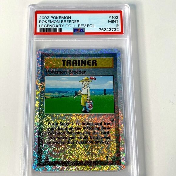 Pokémon 2002 Legendary Collection 102 Pokemon Breeder-Reverse Foil PSA 9 Card - Picture 1 of 4